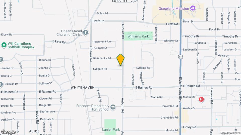 4051 Auburn Rd Map and Location Details