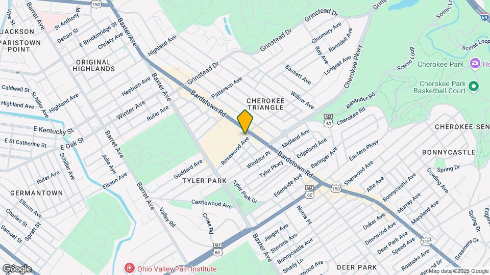 1815-1817 Rosewood Ave Map and Location Details
