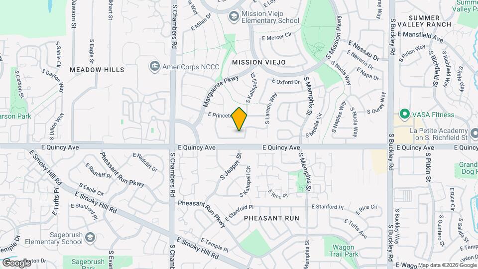 15791 E Purdue Dr Map and Location Details