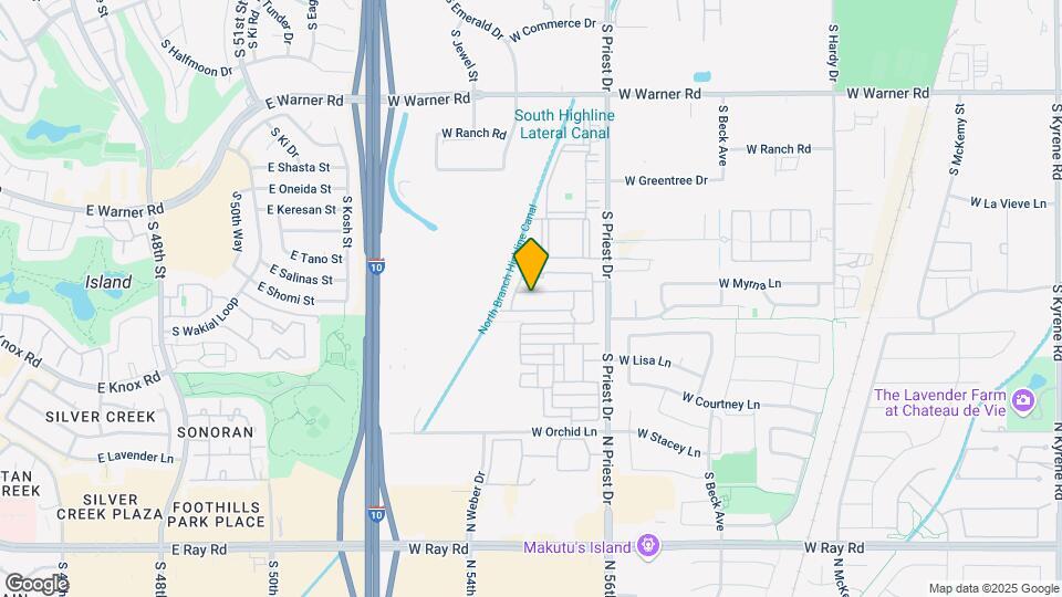 1729 W Myrna Ln Map and Location Details
