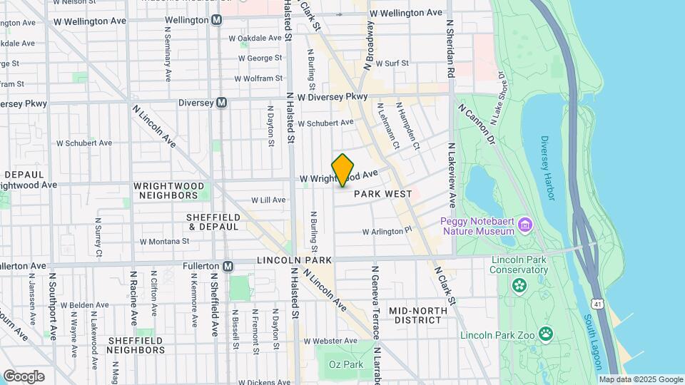 677-687 W Wrightwood Ave Map and Location Details
