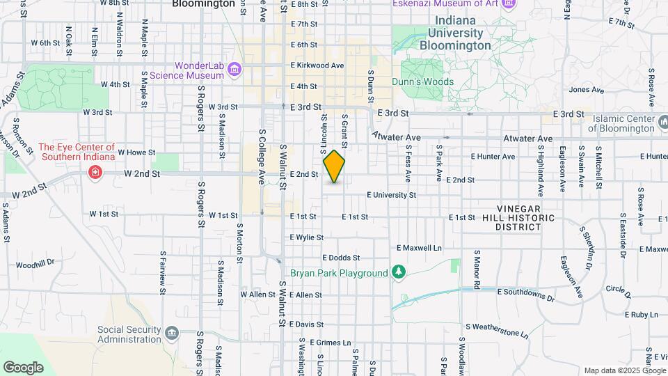 317 E University St Map and Location Details