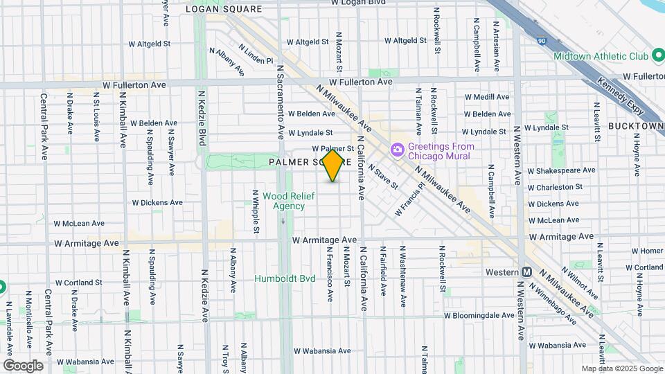 2844 W Dickens Ave Map and Location Details