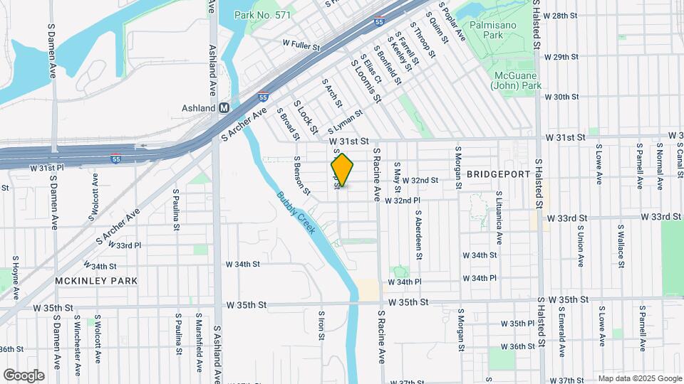 3215 S Throop St Map and Location Details