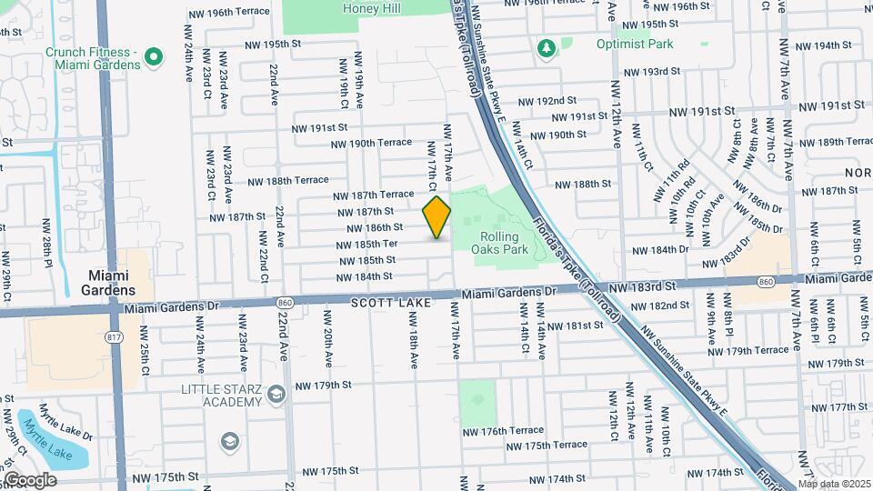 1722 NW 185th Ter Map and Location Details