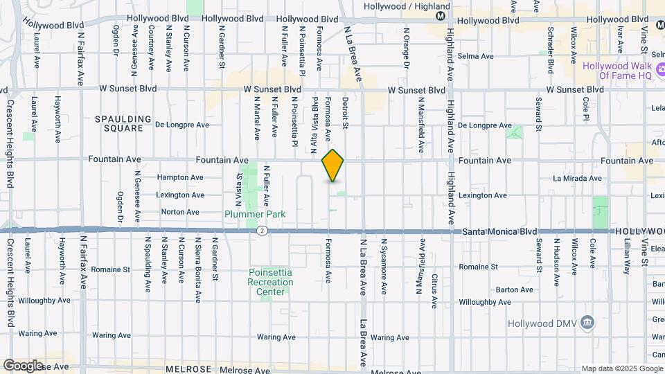 1210-1212 N Formosa Ave Map and Location Details