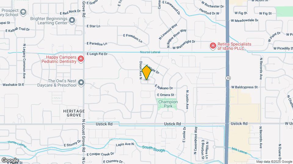 3669 N Hawkins Ave Map and Location Details