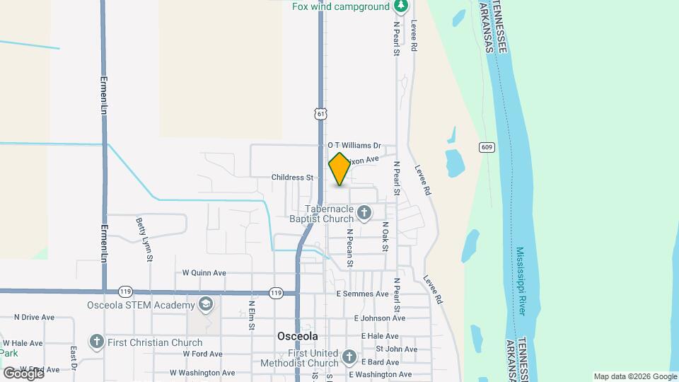 104 Cottonwood Ave Map and Location Details