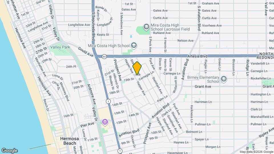 1710 Harper Ave Mapa y Detalles de la Ubicación