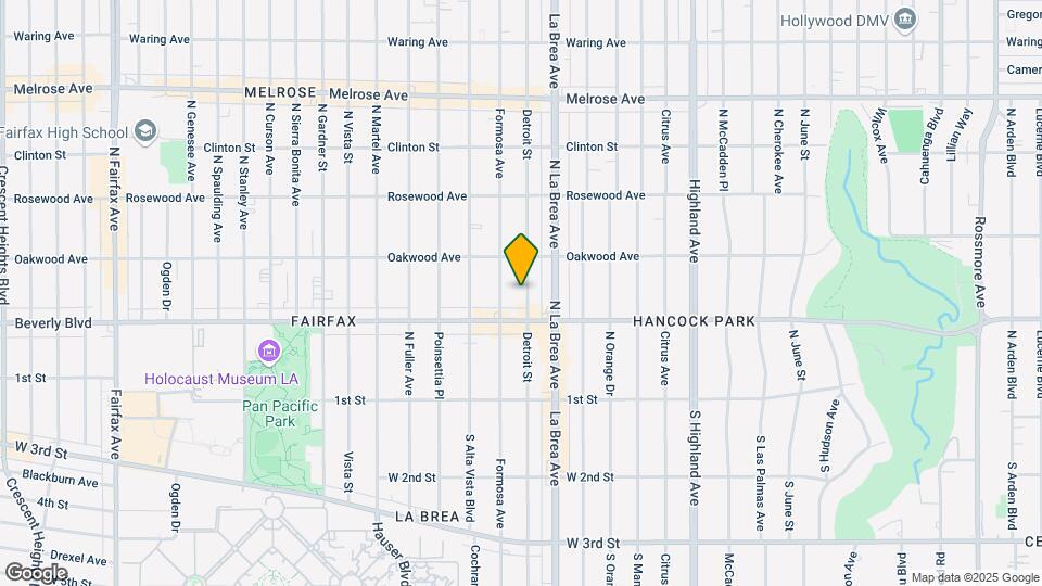 333 N Detroit St Map and Location Details