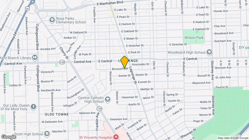 160 Bronson Ave Map and Location Details