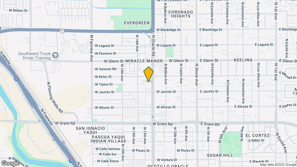 2637 N Oracle Rd Map and Location Details