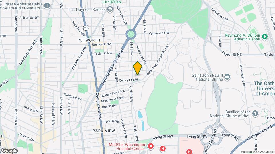 431 Quincy St NW, Unit 1 Mapa y Detalles de la Ubicación