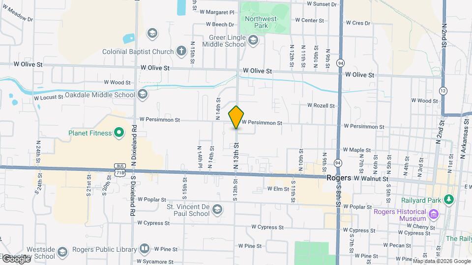 304 N 13th St Map and Location Details