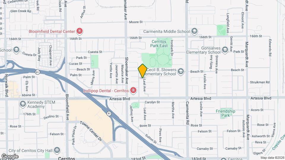 17117 Leal Ave Map and Location Details