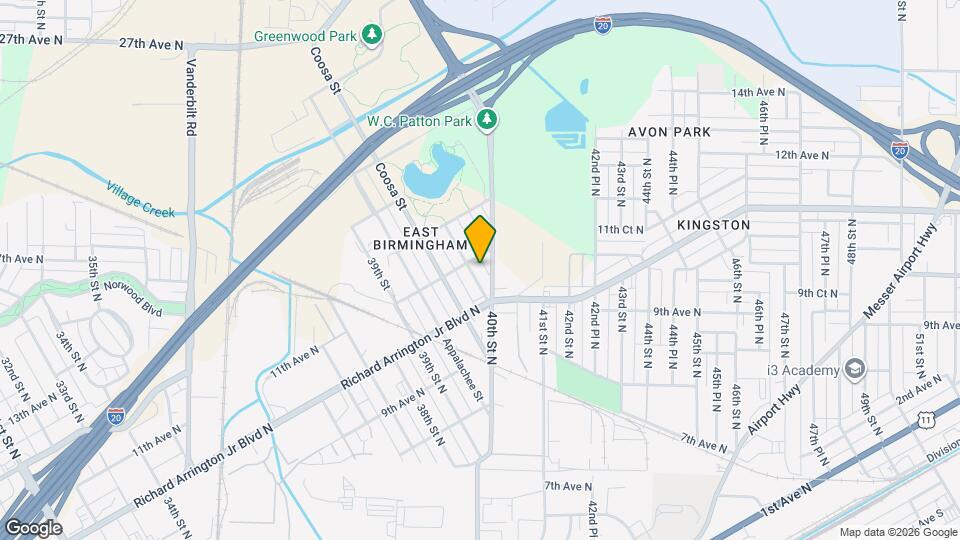 1017 Cahaba St Mapa y Detalles de la Ubicación
