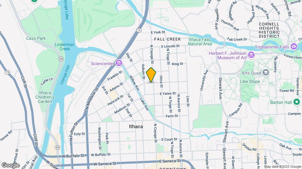 718 N Cayuga St, Unit 3 Bed Map and Location Details