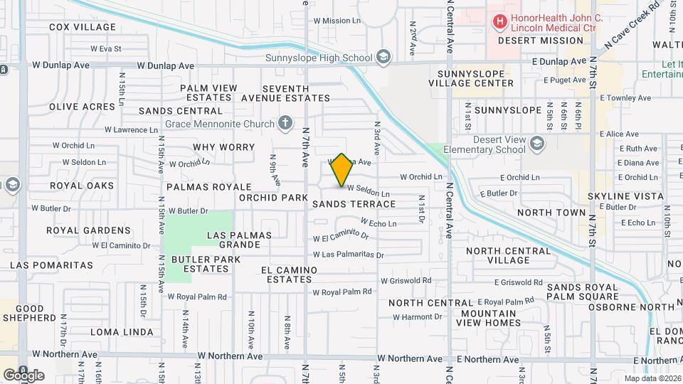 501 W Seldon Ln Map and Location Details