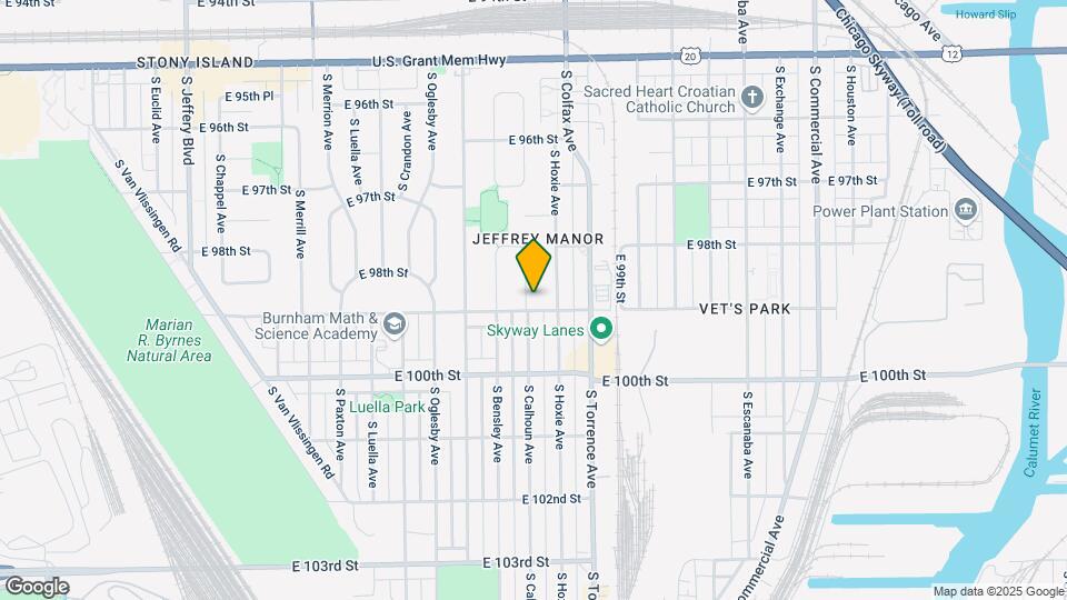 9857 S Calhoun Ave Map and Location Details