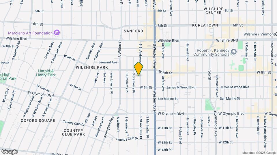827 S St Andrews Pl Mapa y Detalles de la Ubicación