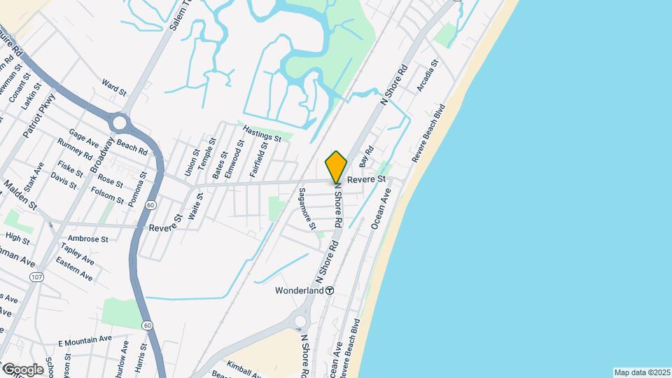 1129 N Shore Rd Map and Location Details