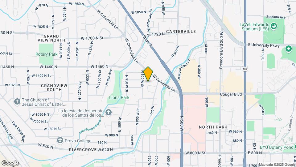 1303 Riverside Ave Map and Location Details