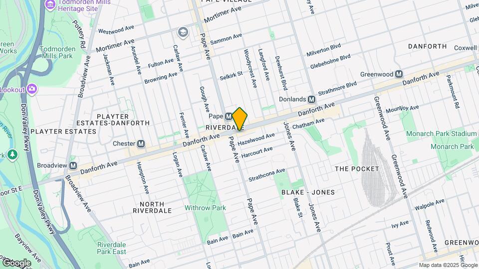 683 Danforth Ave Map and Location Details