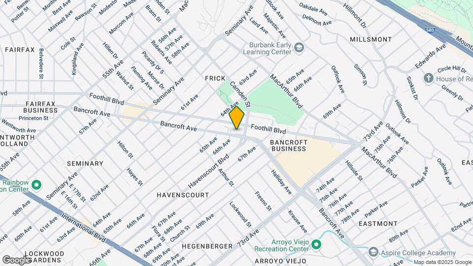 6614 Bancroft Ave Mapa y Detalles de la Ubicación