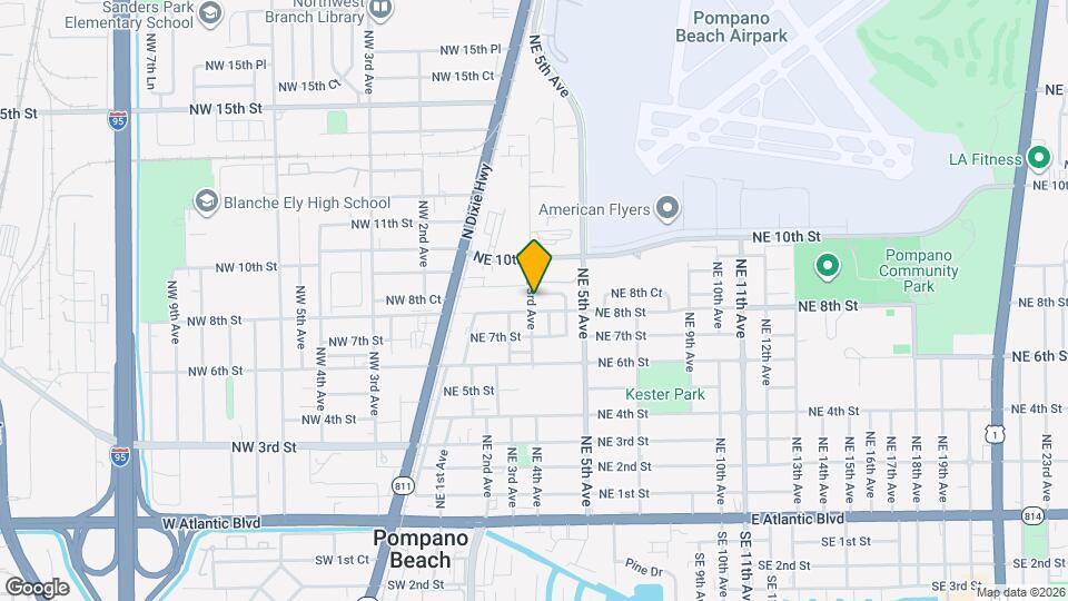 810 NE 3rd Ave Map and Location Details