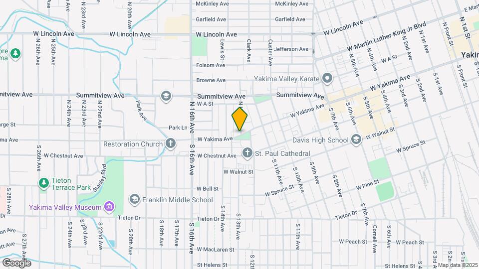 1205 W Yakima Ave Map and Location Details