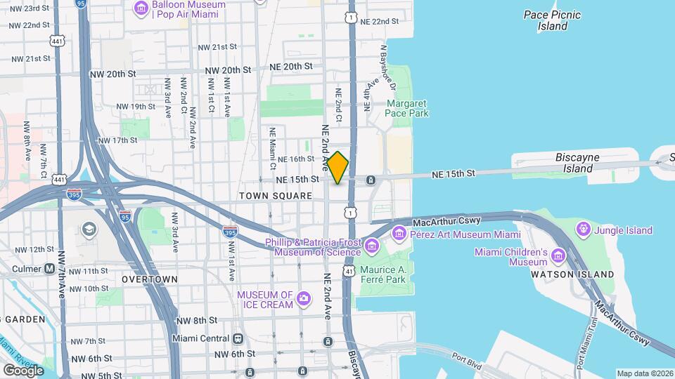 1400 Biscayne Blvd, Unit 2607 Mapa y Detalles de la Ubicación