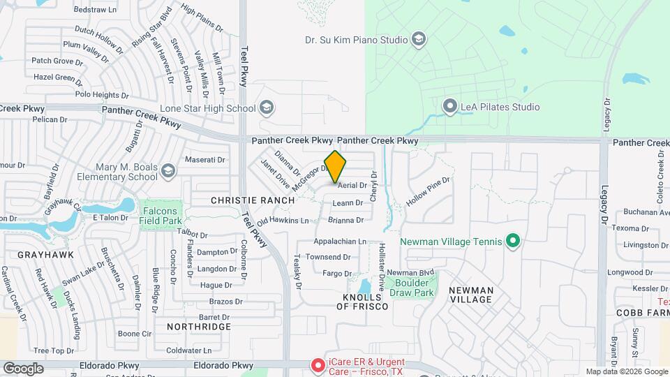 2941 Aerial Dr Map and Location Details