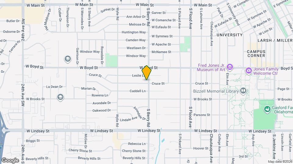 1201 Cruce St Map and Location Details