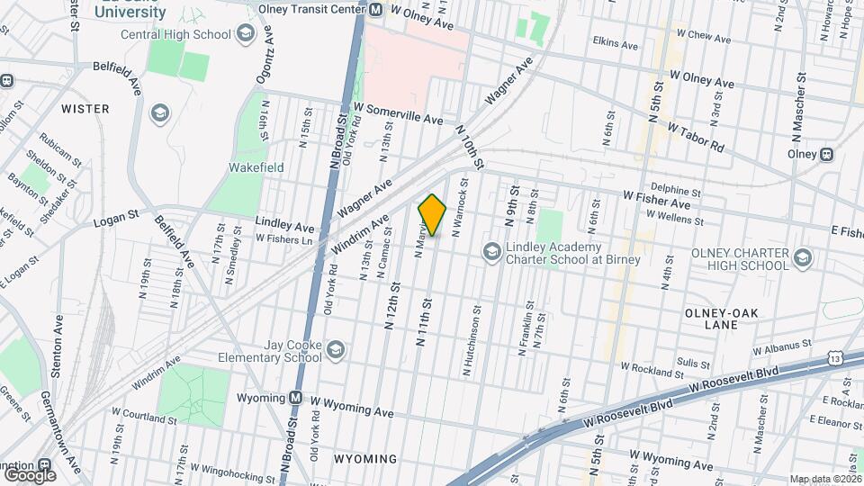 1103 Lindley Ave Map and Location Details