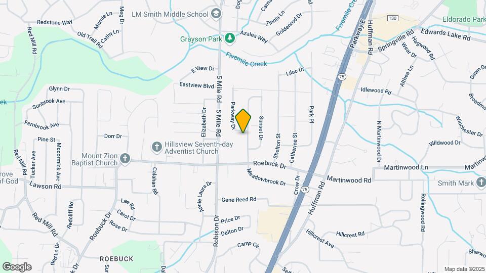 832 Meadowbrook Dr Map and Location Details