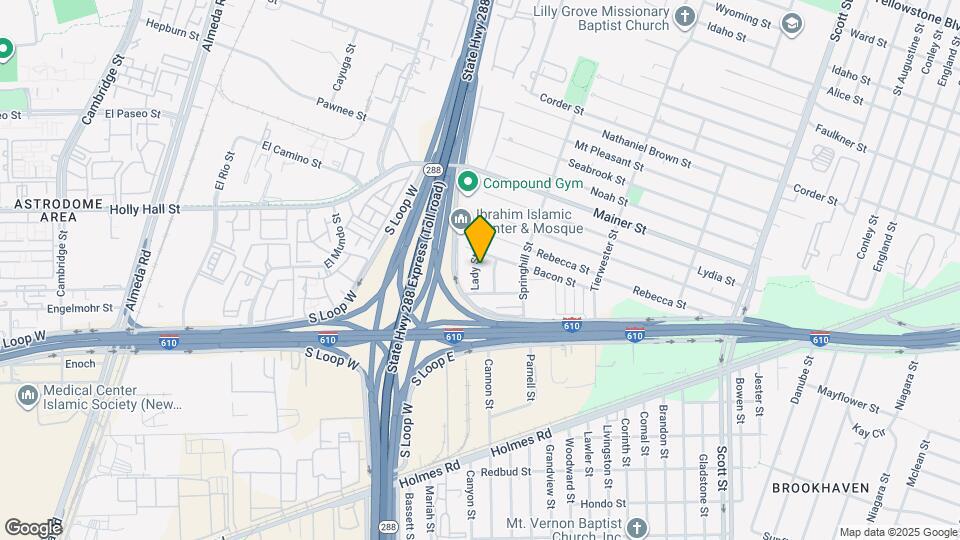 7613 Lady St Map and Location Details