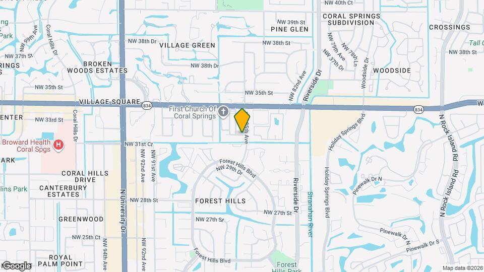8576 NW 32nd St Map and Location Details