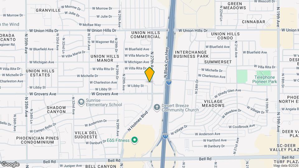 17825 N 27th Dr Map and Location Details