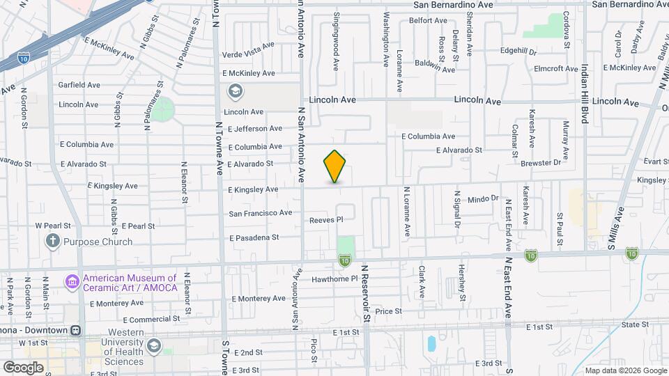 932 E Kingsley Ave Map and Location Details