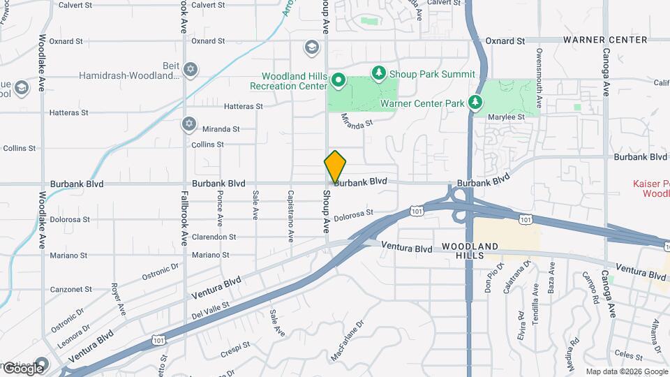 22354 Burbank Blvd Map and Location Details