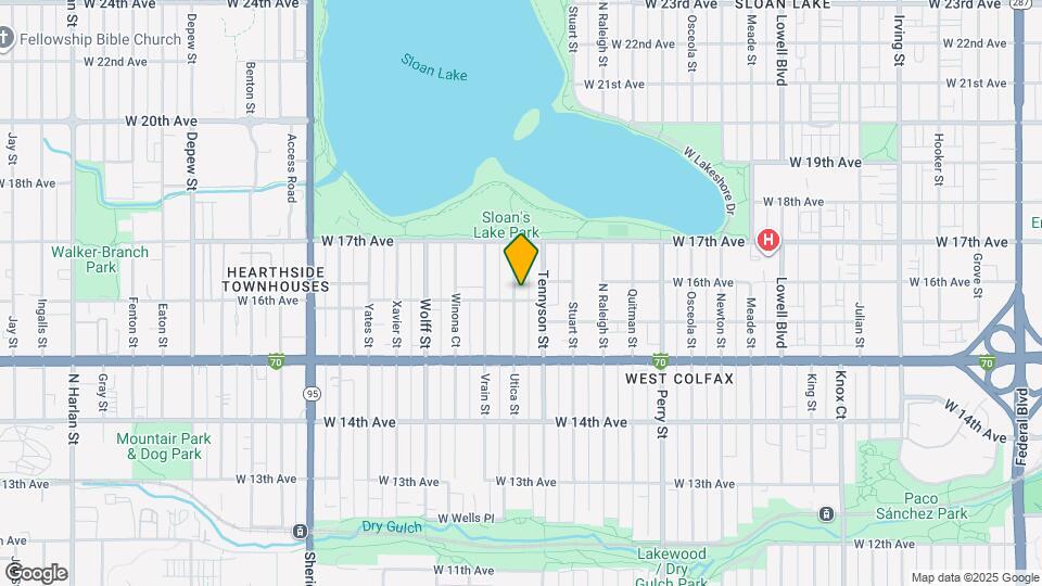 1608 Utica St Map and Location Details