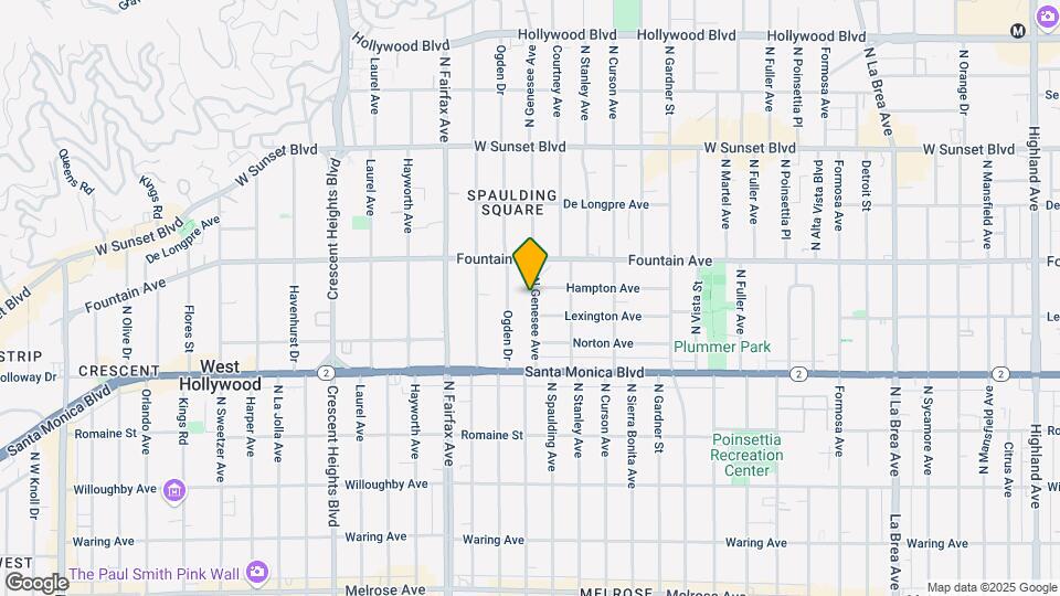 1221 N Genesee Ave Map and Location Details