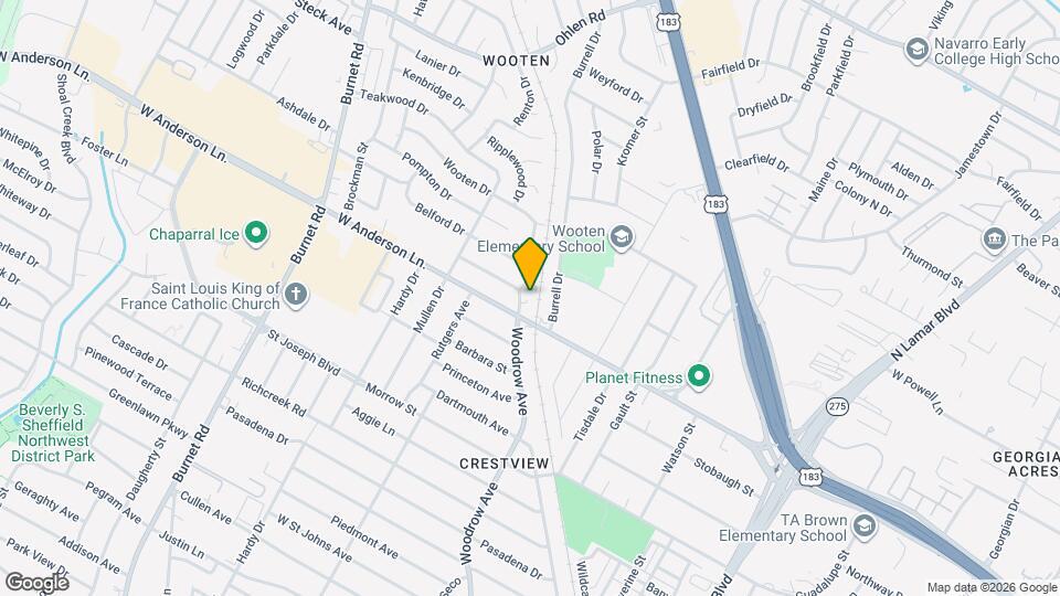 1720 Wooten Park Dr Map and Location Details