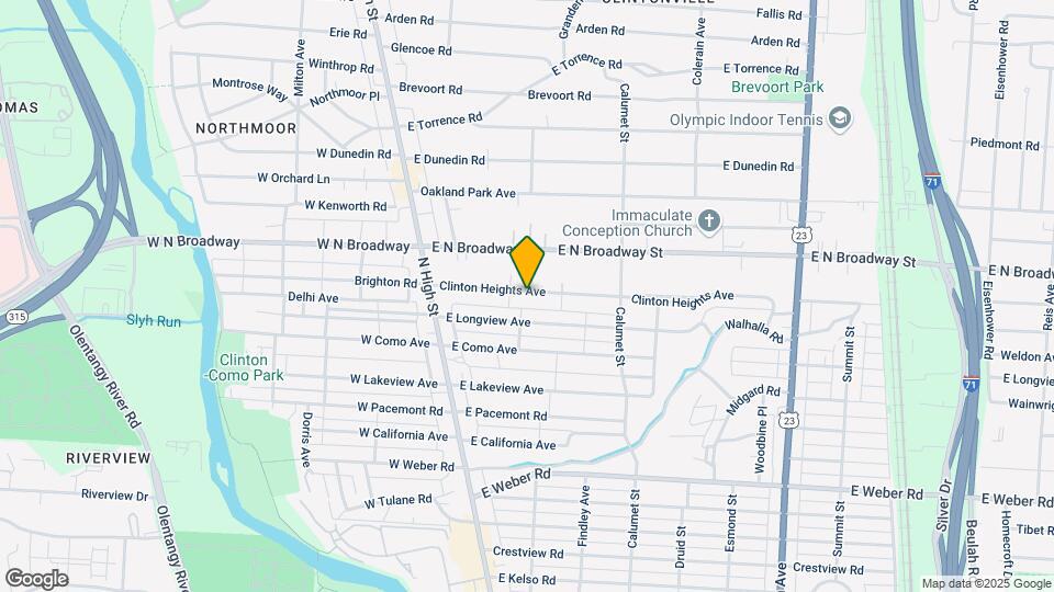 125 Clinton Heights Ave Map and Location Details