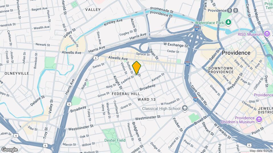 186 Federal St, Unit 1 Map and Location Details