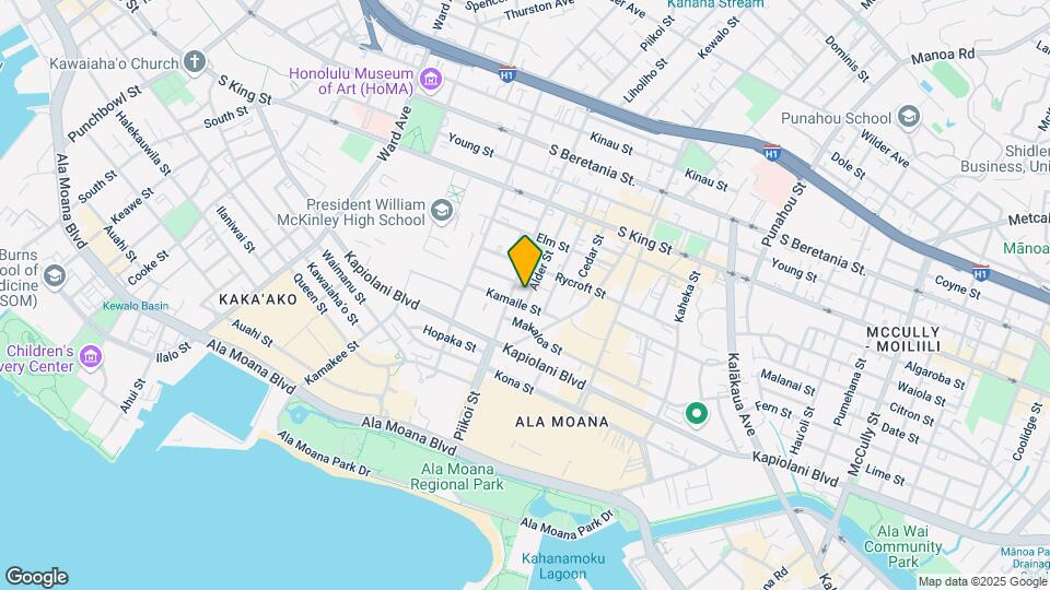 712 Alder St Mapa y Detalles de la Ubicación