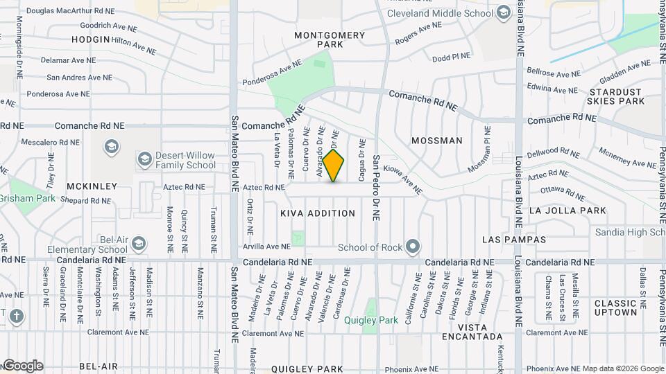 5812 Aztec Rd NE Mapa y Detalles de la Ubicación