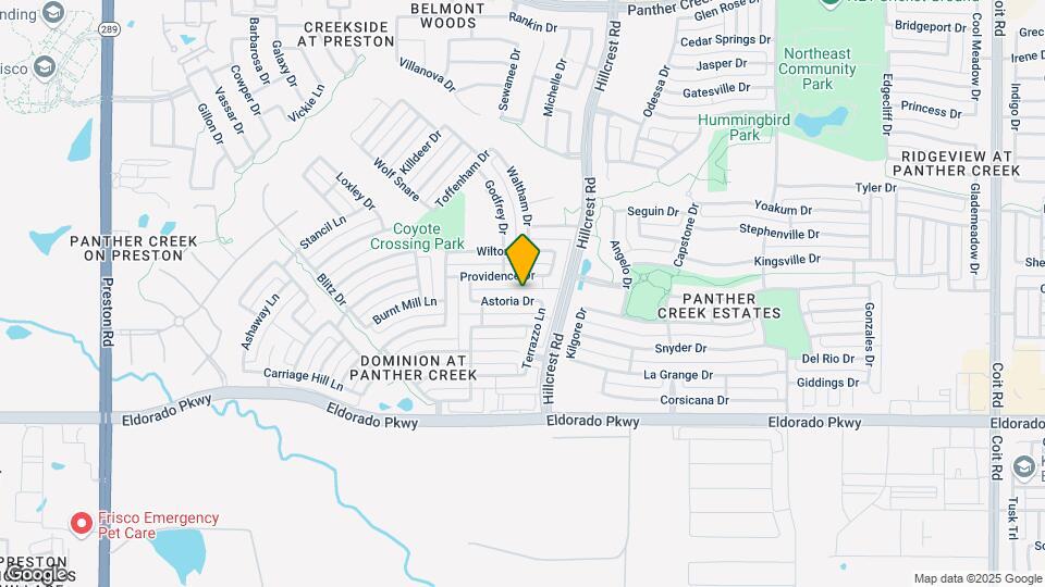 10726 Astoria Dr Map and Location Details