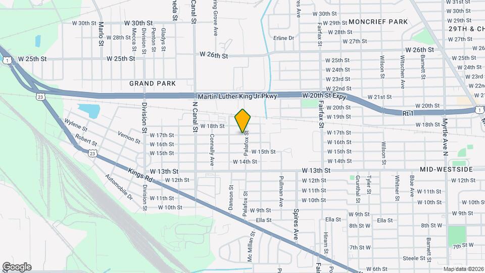 2046 W 17th St Map and Location Details