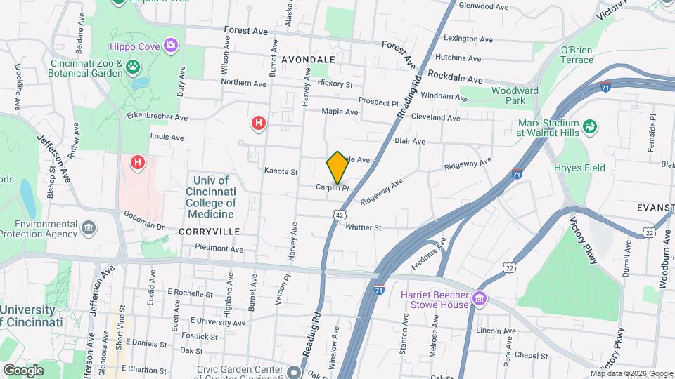 545 Carplin Pl Map and Location Details